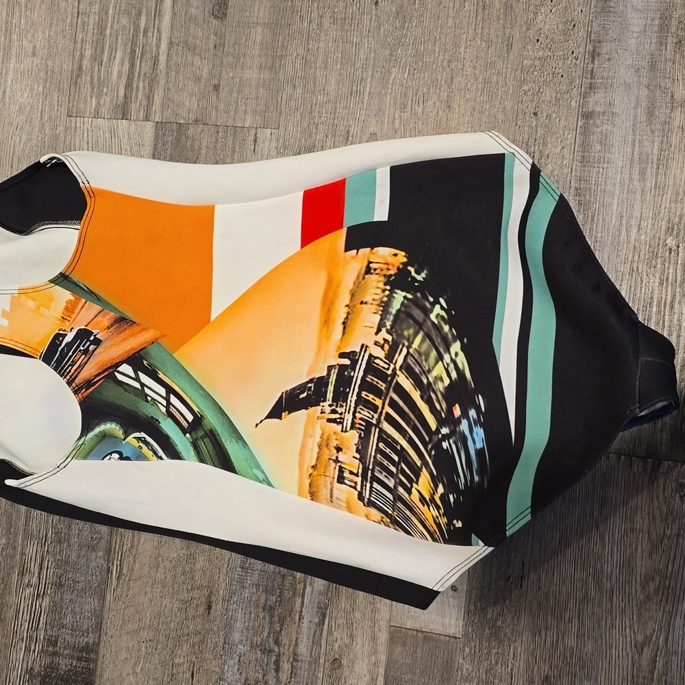 CLOVER CANYON | Flying Cars CA racerback one piece | Size Small NWOT - Picture 11 of 13
